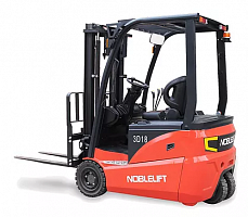 Трёхопорный электрический вилочный погрузчик NOBLELIFT FE3D18N 1800 кг, подъём 3000 мм